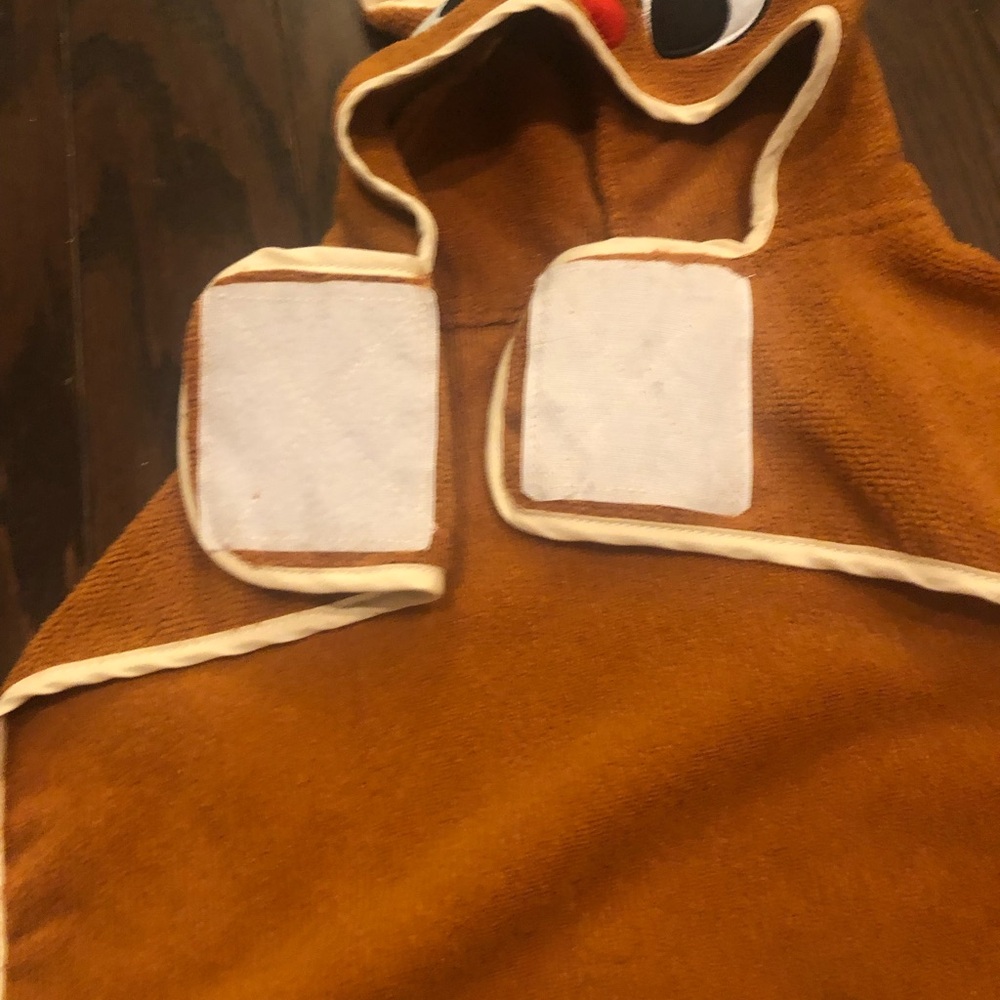 Bark Rudolph the Red Nose Reindeer Dog Robe - Picture 2 of 7